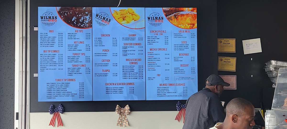 Wilma's Famous BBQ Menu - Image 4