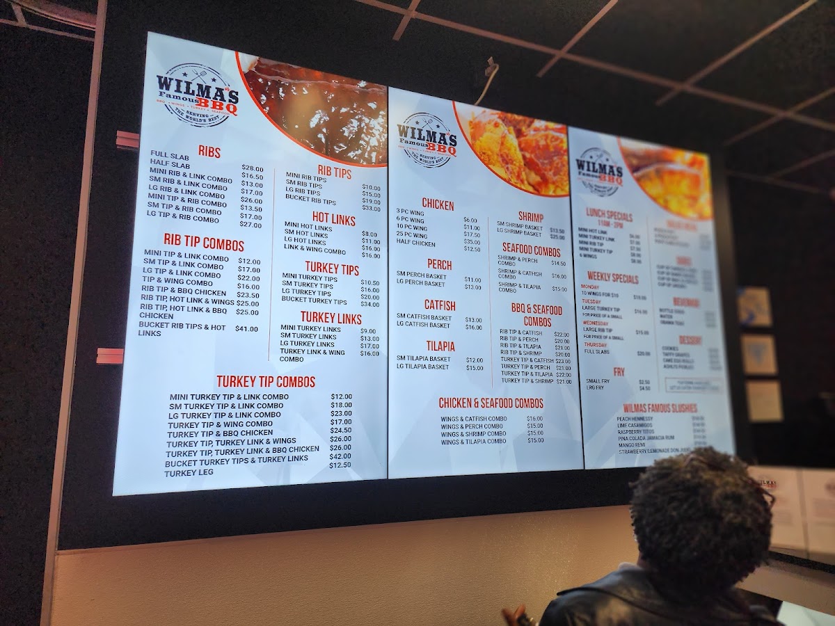 Wilma's Famous BBQ Menu - Image 6
